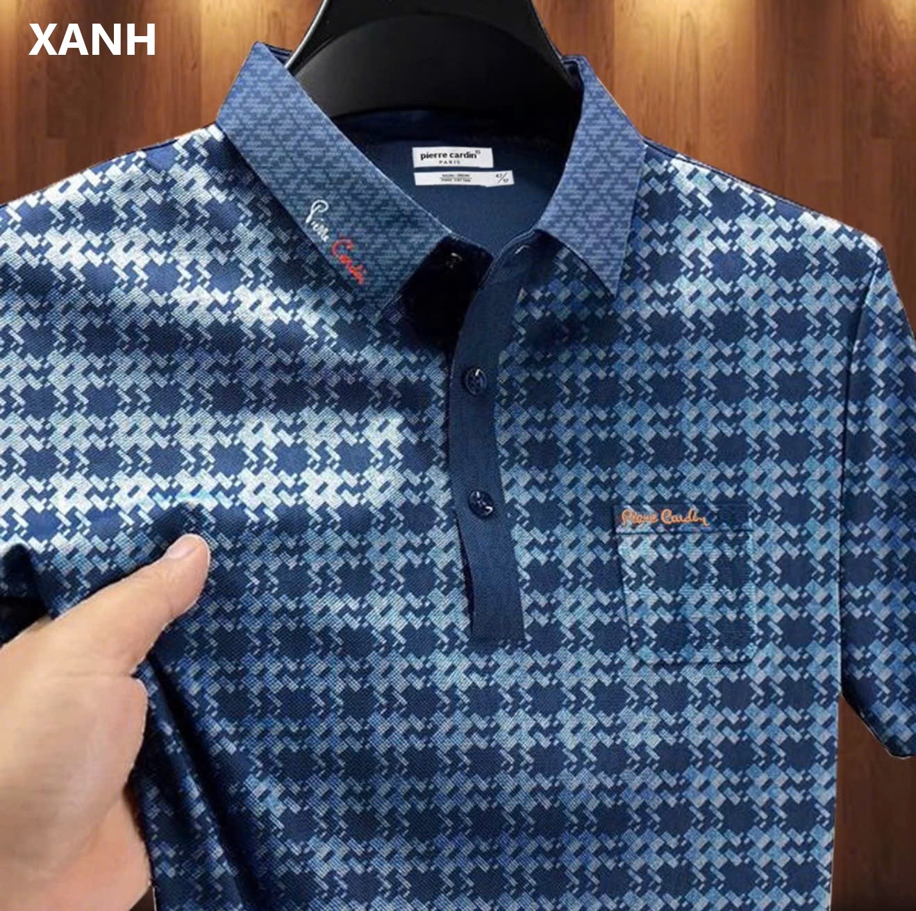 Áo polo nam cổ bẻ BASIC thiết kế hoạ tiết Monogram hiếm có khó tìm đẳng cấp 2025 - B01 - 1