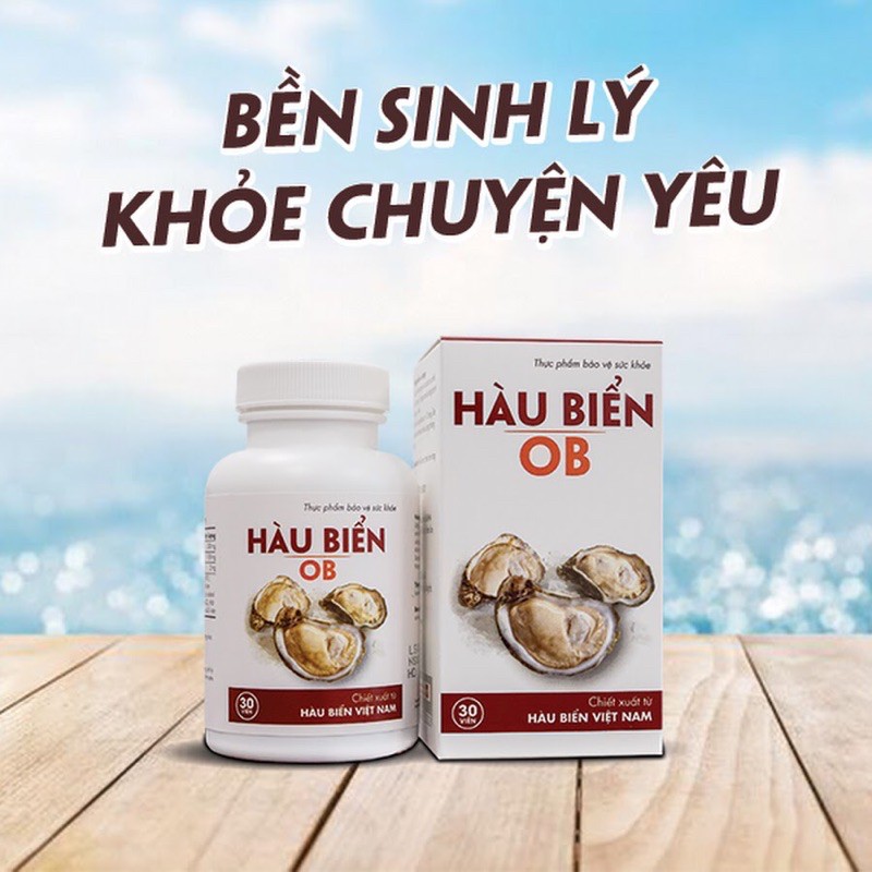 Tinh hàu biển ob - chai 30 viên