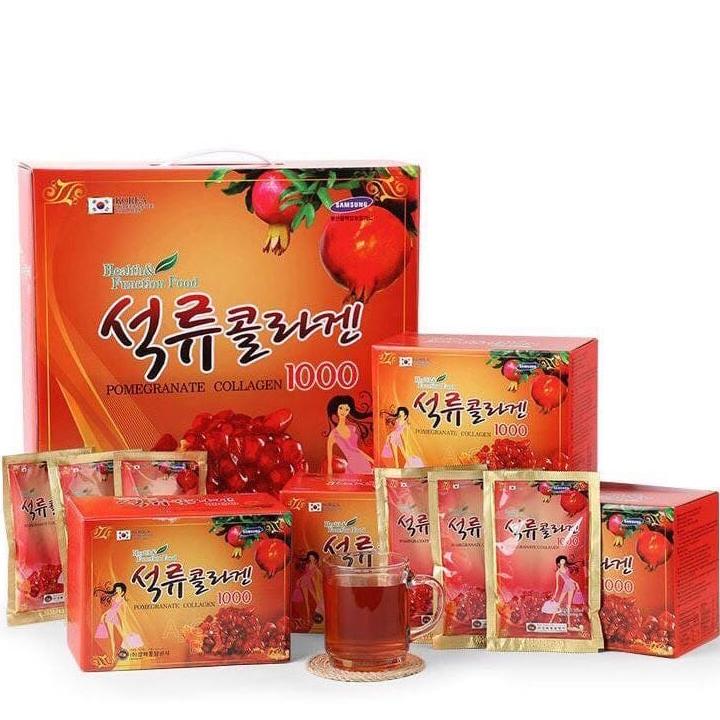 [HCM]Nước ép lựu collagen Hàn Quốc Hộp 30 gói x 30ml