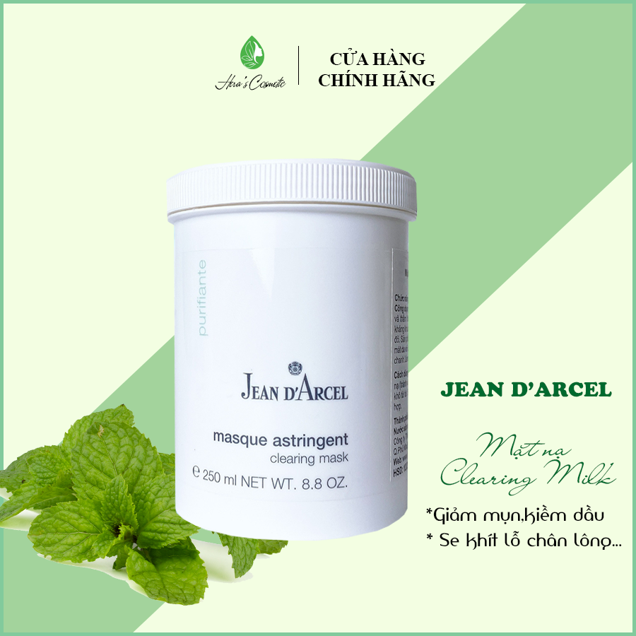 Mặt nạ đất sét giảm mụn,hút dầu,se khít lỗ chân lông Jean d'arcel - Jean Darcel Clearing Milk 250ml