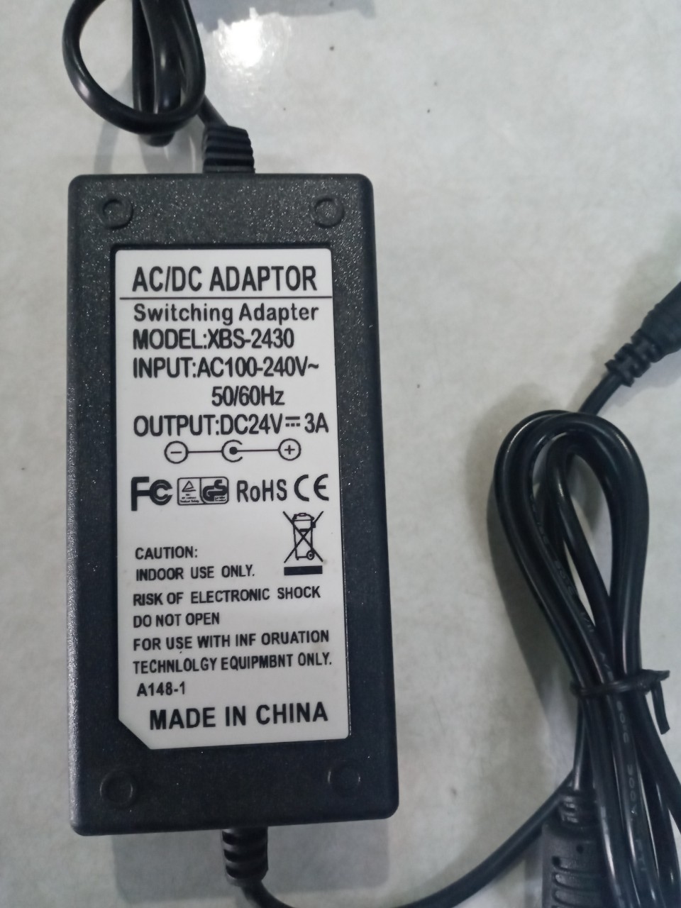 Nguồn Adapter 24V 3A loại Tốt Dùng cho led –Camera – máy lọc nước – đèn hơ móng tay