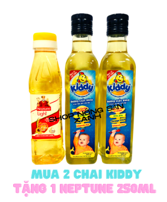 Dầu ăn dinh dưỡng kiddy cá hồi cho bé 250ml
