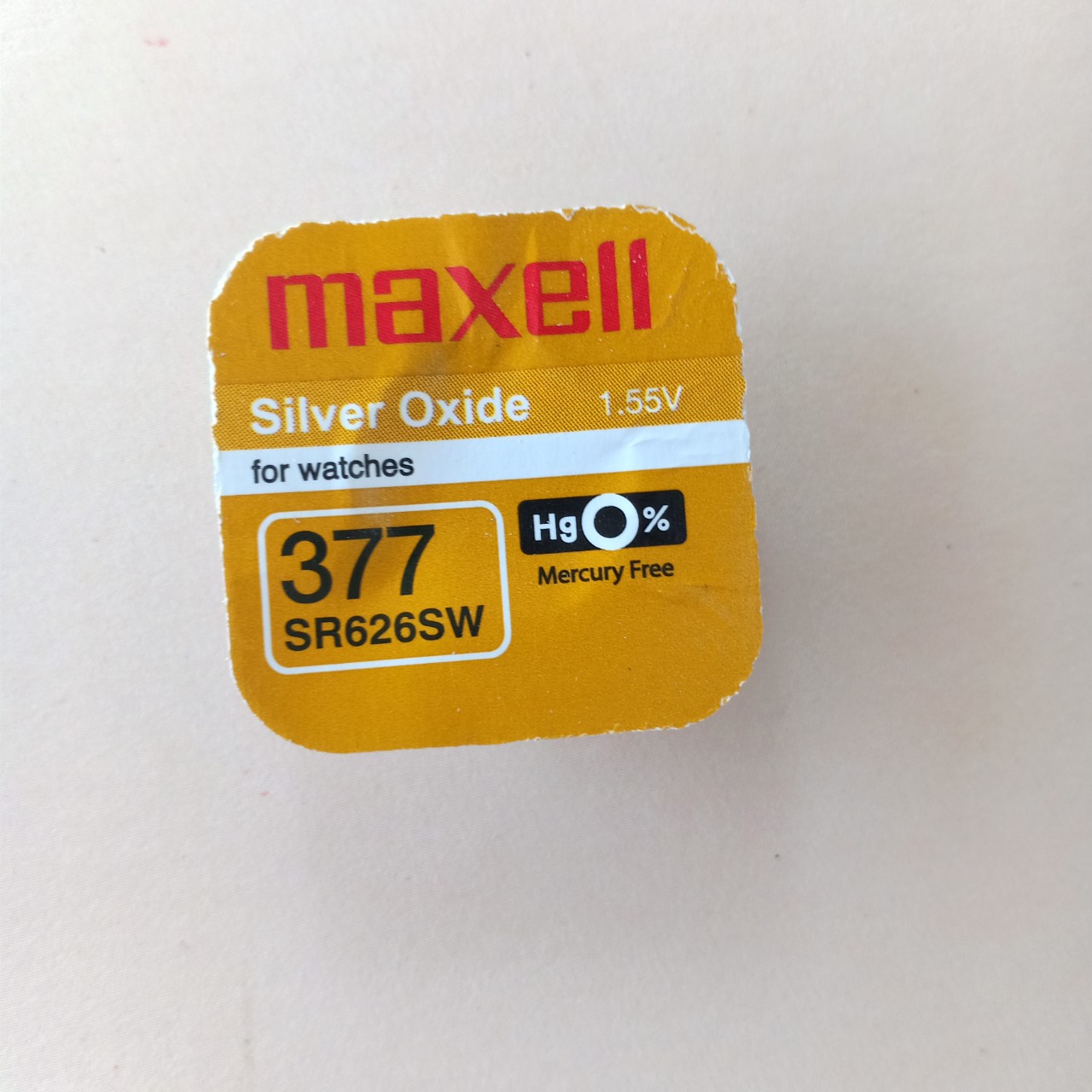 Pin đồng hồ đeo tay Maxell SR626SW / 377 Silver Oxide 1.55V - Vỉ 1 viên