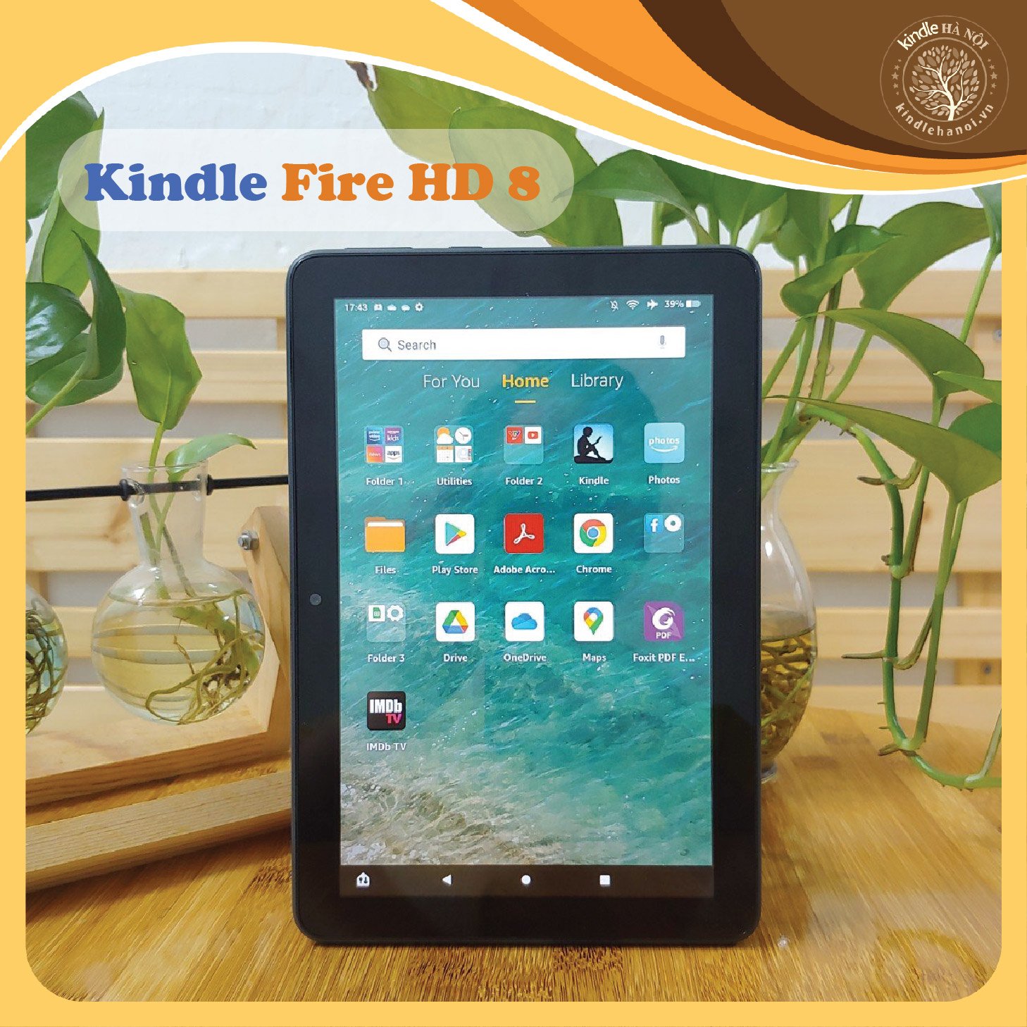 [FreeshipMAX] Máy tính bảng Kindle Fire HD 8 7th, 8th, 10th màn hình 8inch cài được CH Play