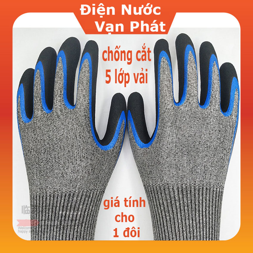 [HCM]Găng tay bảo hộ lao động chống cắtđâm xuyênchống trơn trượt bao tay bảo hộ cơ khí kỹ thuật làm vườnchốn