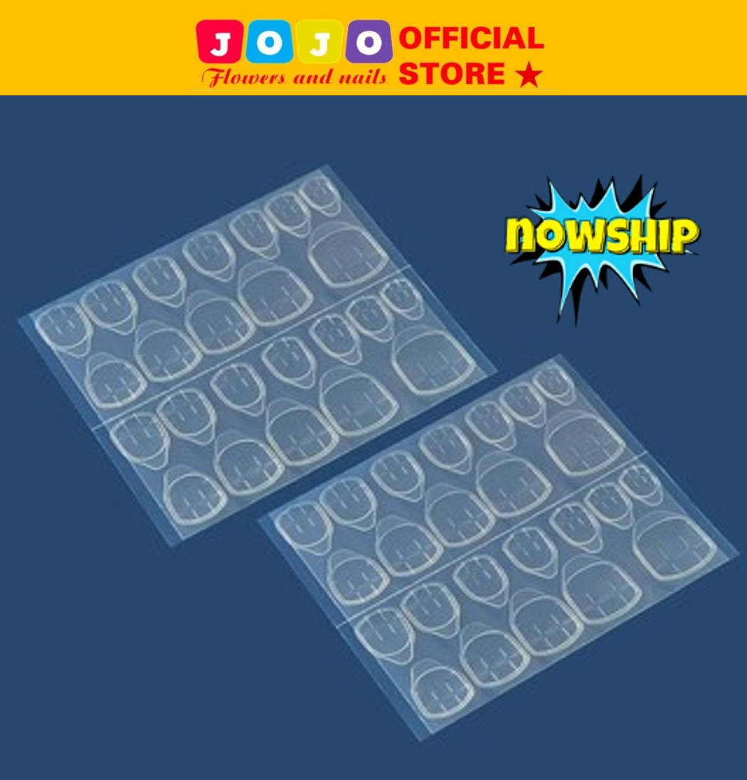 Bộ 24 sticker dán móng tay chân jojo bằng silicon