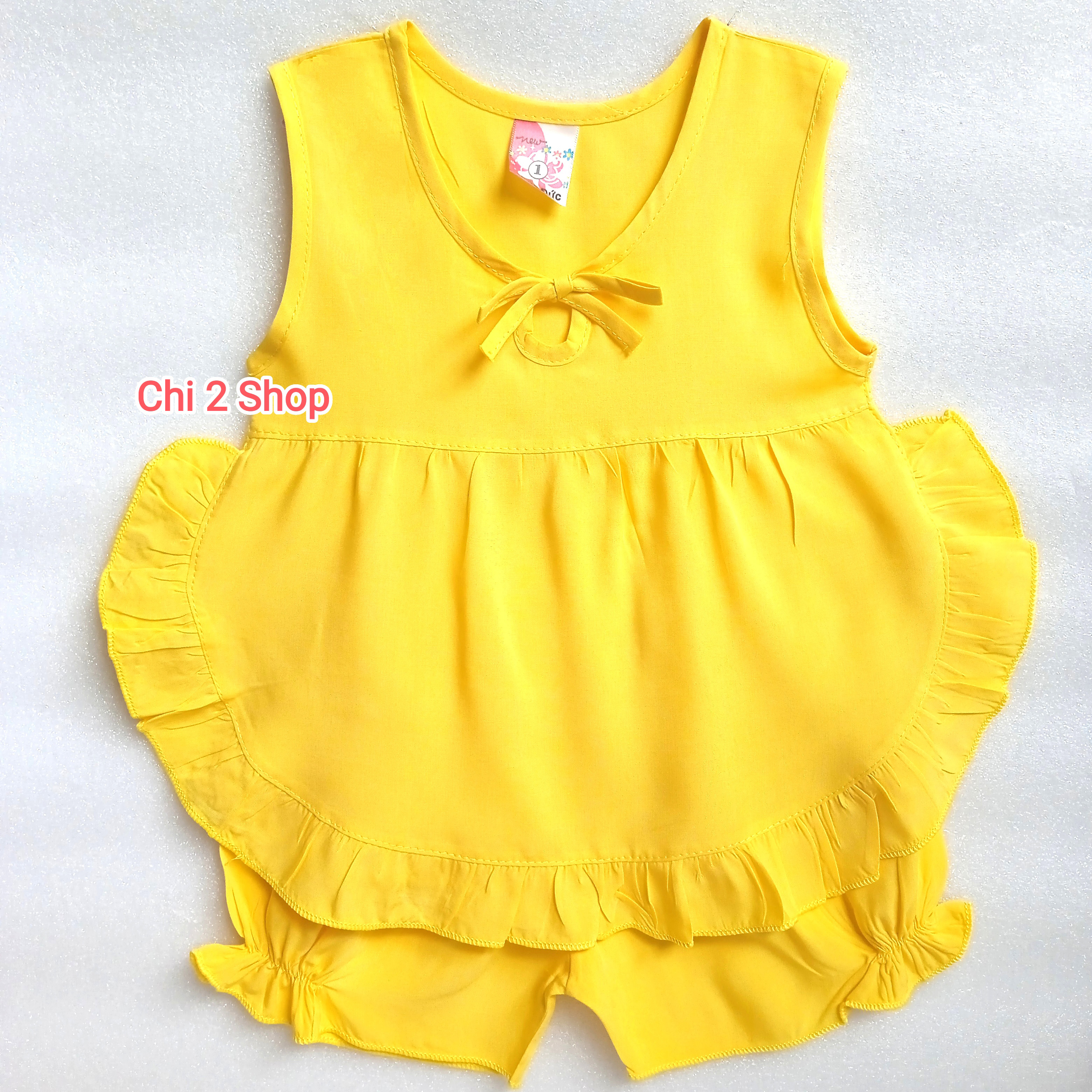 Girls' Linen Tole Sets C2H31B, Newborn Children's Clothes, Girls' Tank Tops, Children's Clothes under 3 Years Old, Cheap, Cool Home Clothes - 3