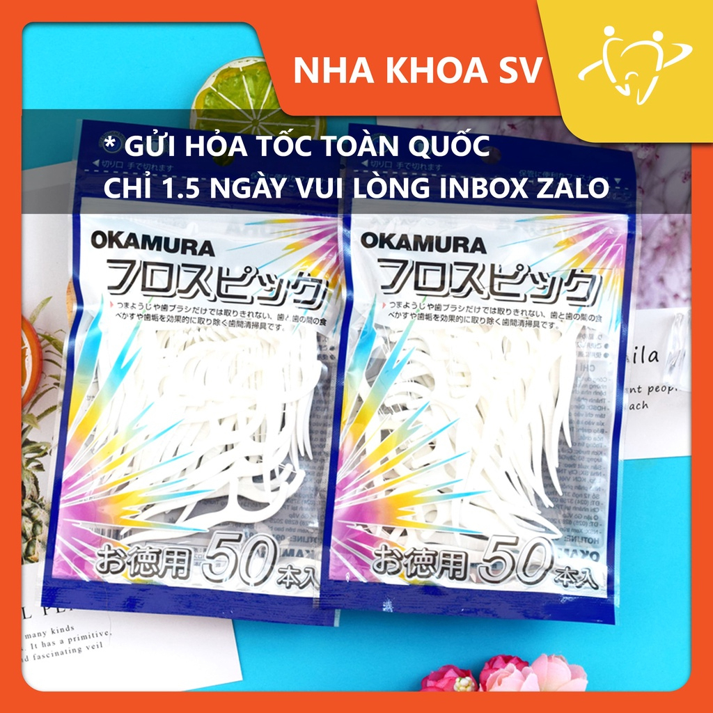 Tăm chỉ nha khoa Nhật Bản Okamura