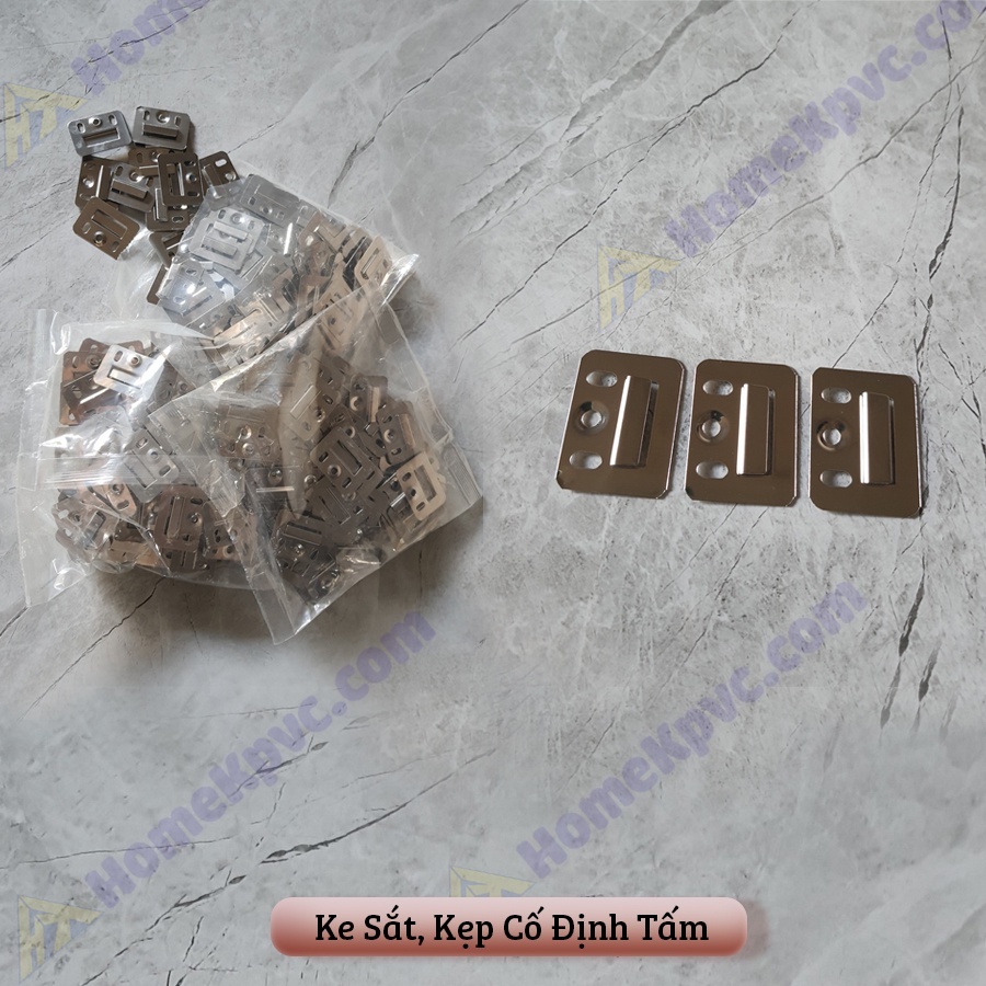 Ke sắt cố định tấm pvc - lam sóng