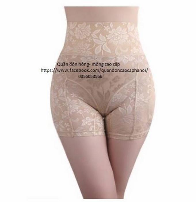 Quần độn mông hông gen bụng hoa văn cao cấp 3 trong 1
