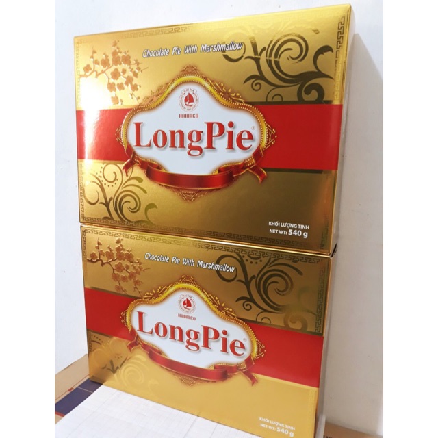 Bánh Kẹp Kem Phủ Socola Longpie Hải Hà 540g