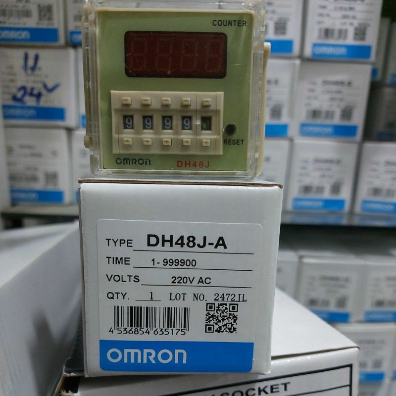 Đồng hồ đếm 11 chân omron counter dh48j-a 220v 24v