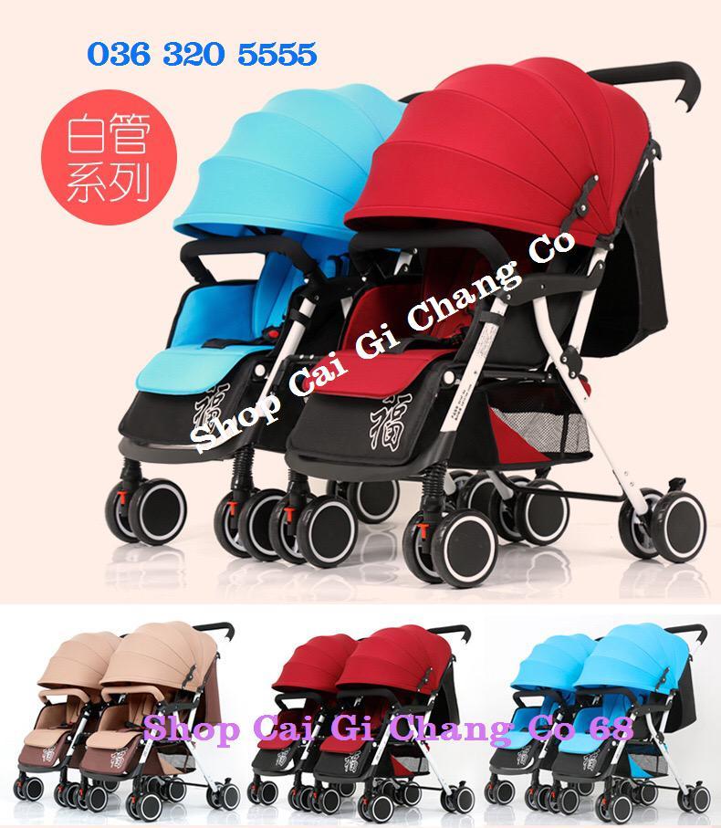XE ĐẨY SINH ĐÔI 1 CHIỀU 3 TƯ THẾ CÓ THỂ TÁCH RỜI LÀM 2 XE ĐƠN HÀNG CAO CẤP