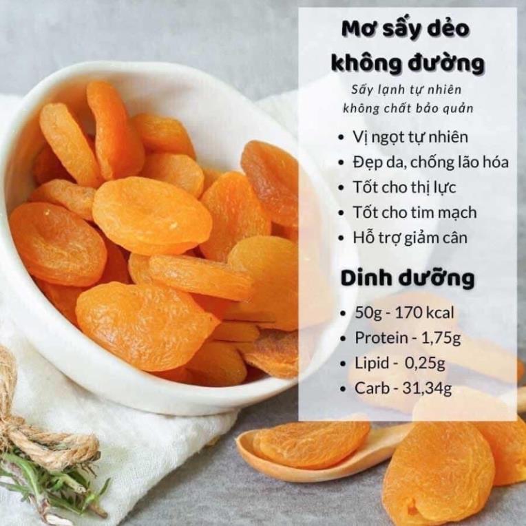 Mơ sấy dẻo không đường tốt cho sức khoẻ 500gr