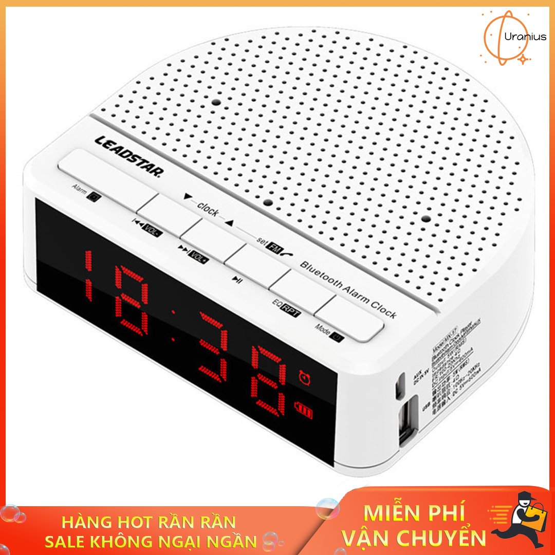 Đồng hồ để bàn, Loa thông minh, Loa kiêm đồng hồ báo thức thiết kế độc đáo, khuyến mãi đặc biệt