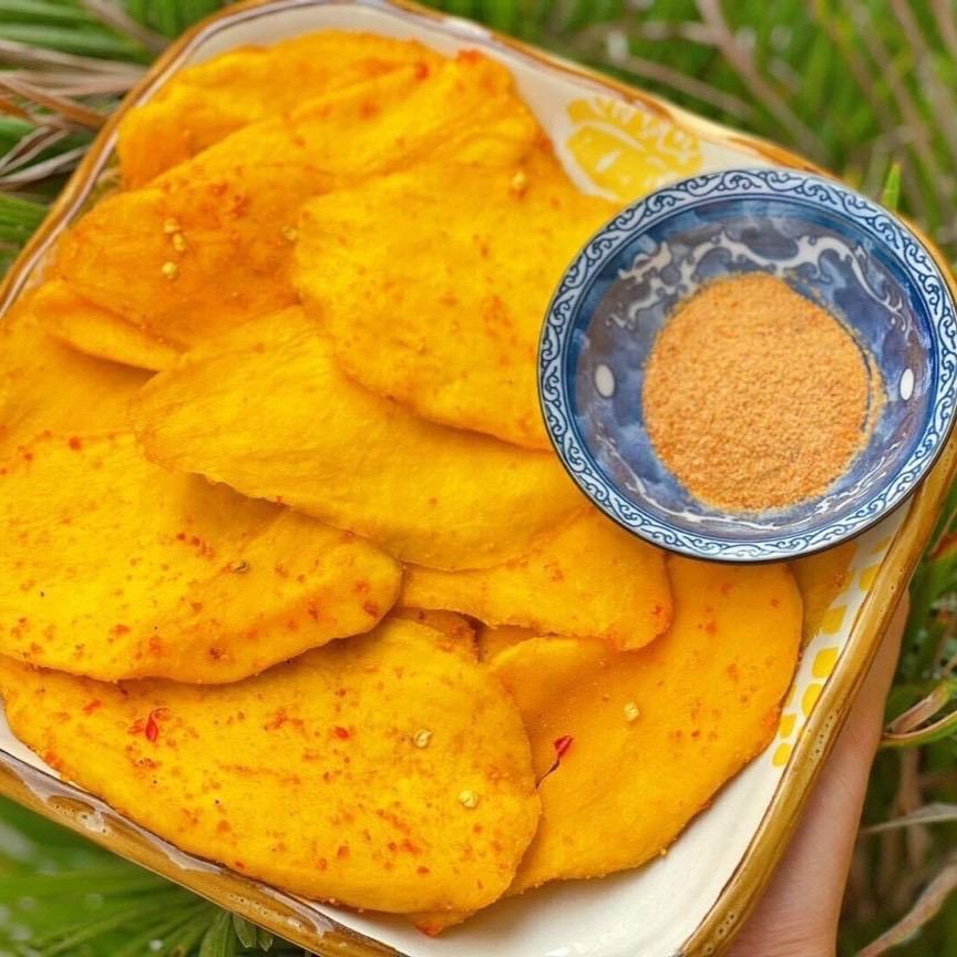 1kg Xoài Sấy Dẻo Muối Ớt Mềm Không Sơ- Chua Ngọt Cay - Thèm Thèm