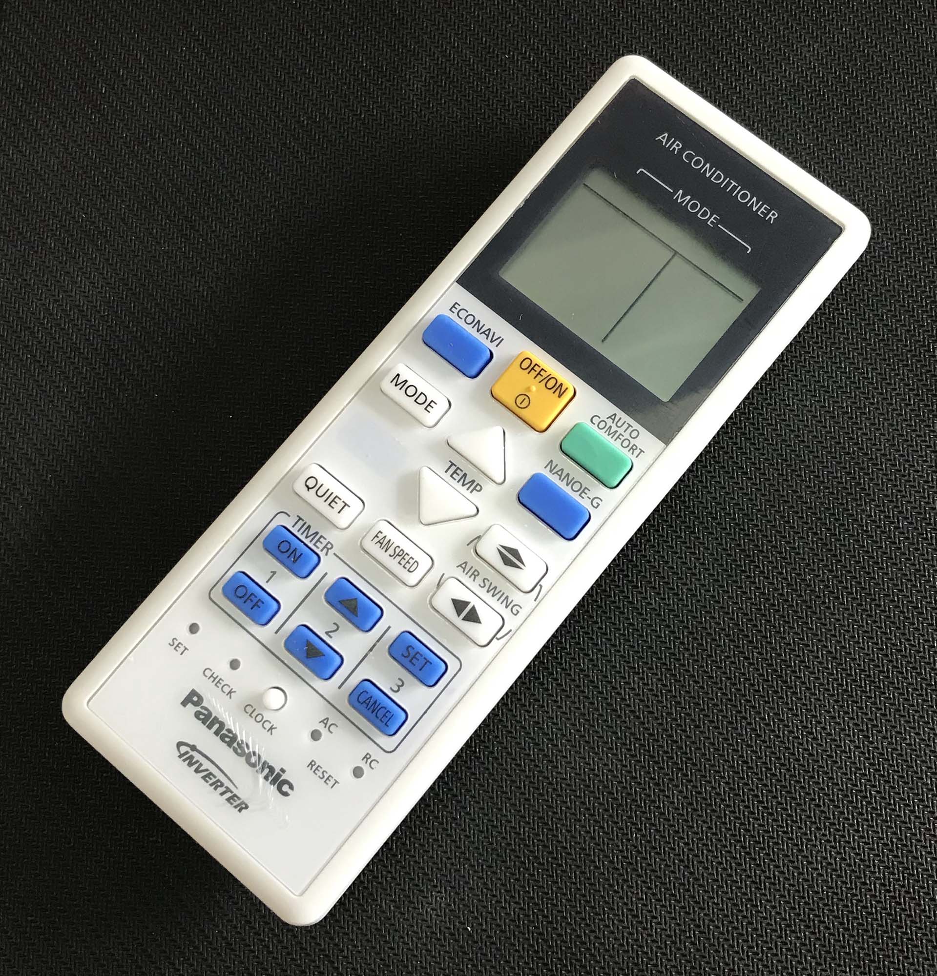 Điều khiển điều hòa panasonic inverter  02 xịn (trắng)