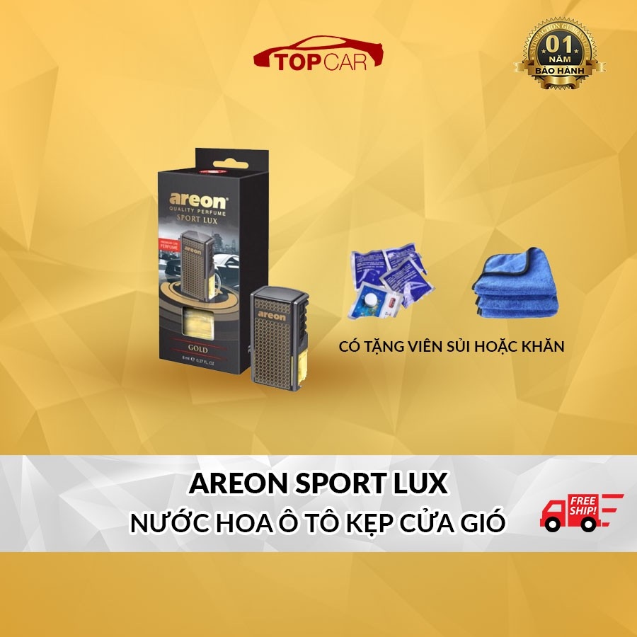 [HÀNG CHÍNH HÃNG] Nước Hoa Chính Hãng AREON Sport Lux Kẹp Cửa Gió Điều Hòa Xe Ôtô Cao Cấp HOT SALE