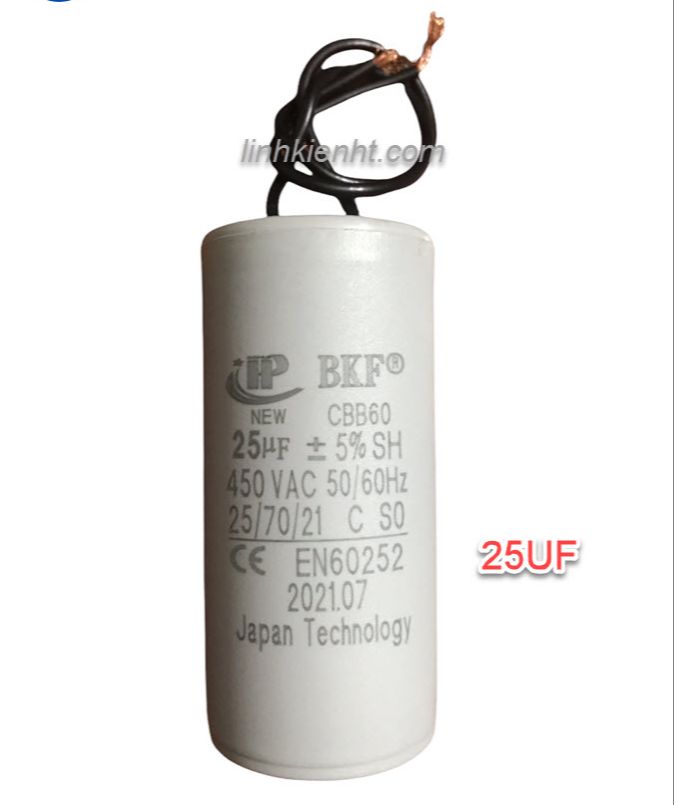 Tụ cbb60 25uf 450vac tụ khởi động
