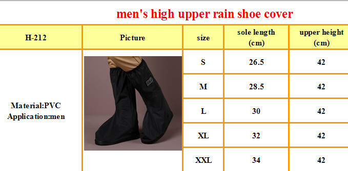 rain boots man waterproof thickened sole outdoor cycling hiking black pvc 1