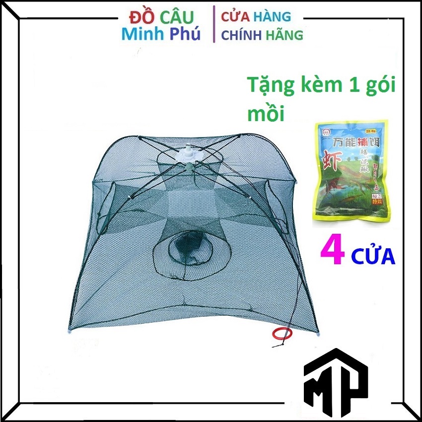 Lưới bát quái bắt cá, tôm, cua, lươn, trạch lồng bát quái, lưới đánh cá - minh phú
