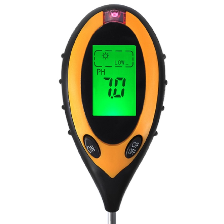 Máy đo ph đất 4 trong 1 đo độ ẩm ánh sáng nhiệt độ