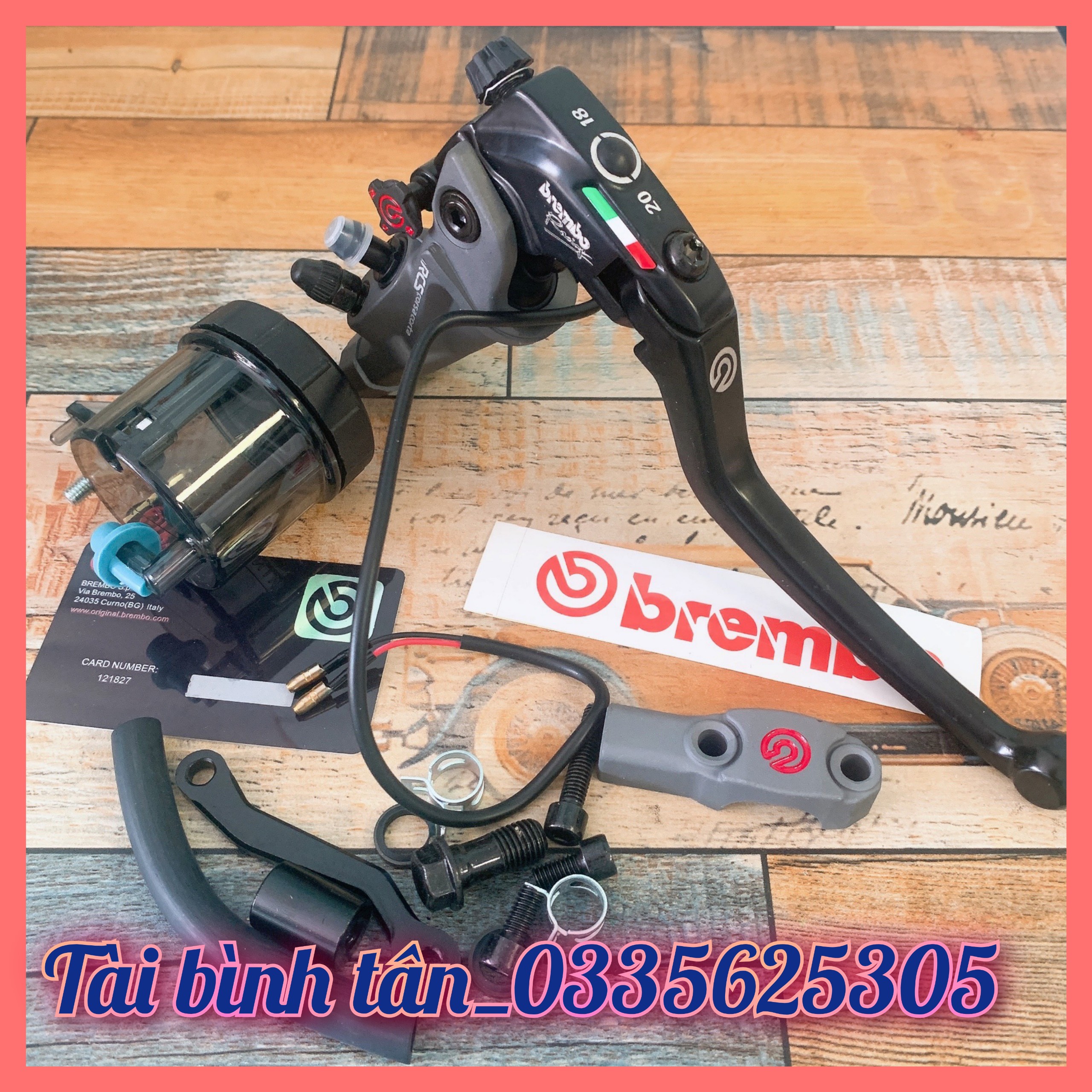 Tay thắng bình dầu rời__tay thắng brambo_tặng kèm pát chân kính, pát bình dầu_full phụ kiên lắp đặt