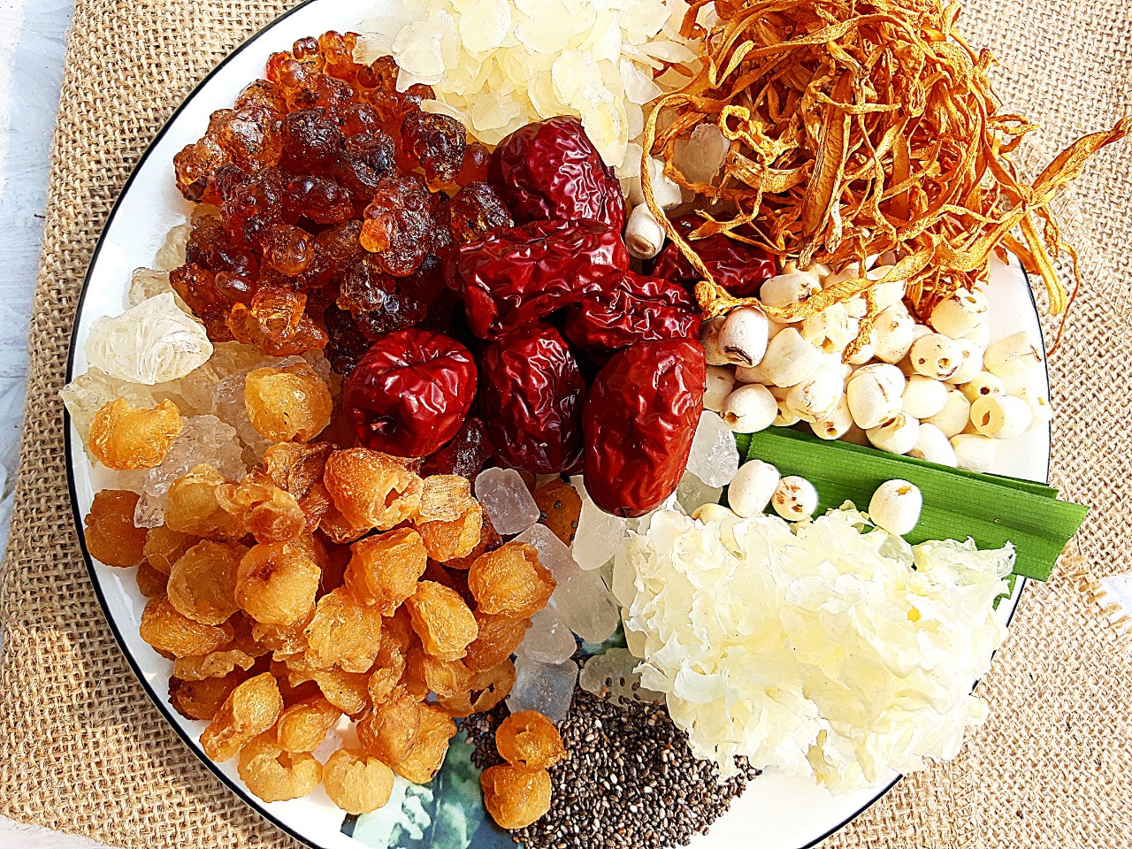 COMBO 13 nguyên liệu chè dưỡng nhan nấu được 10-12 người ăn chè tuyết yến giúp thanh nhiệt giải độc