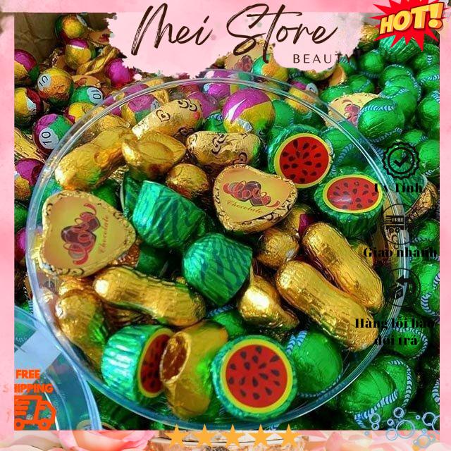 Kẹo socola mix đủ vị hủ pet 500g - loại 1