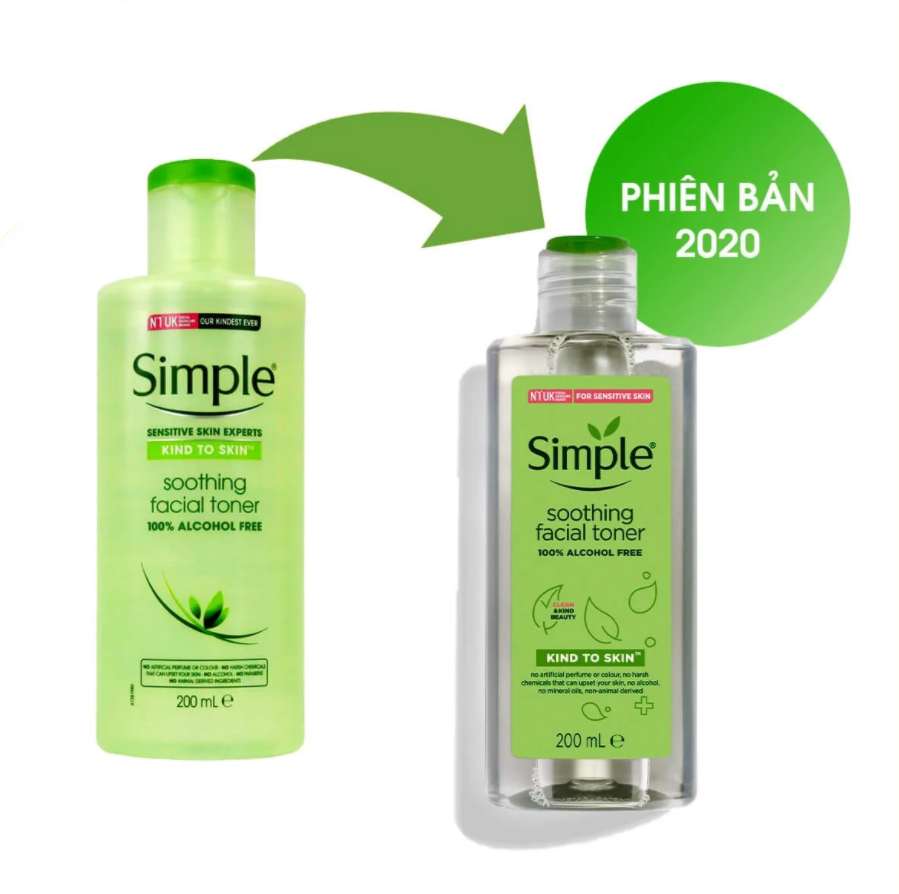 [HCM]Nước hoa hồng Simple Kind To Skin Soothing Facial Toner