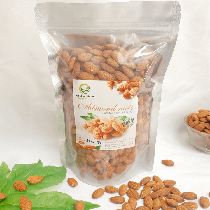 Hạt hạnh nhân mỹ rang nguyên vị 400gr hạt hạnh nhân tách vỏ thượng hạng thơm bùi giòn tan - hàng nhập khẩu chính hãng