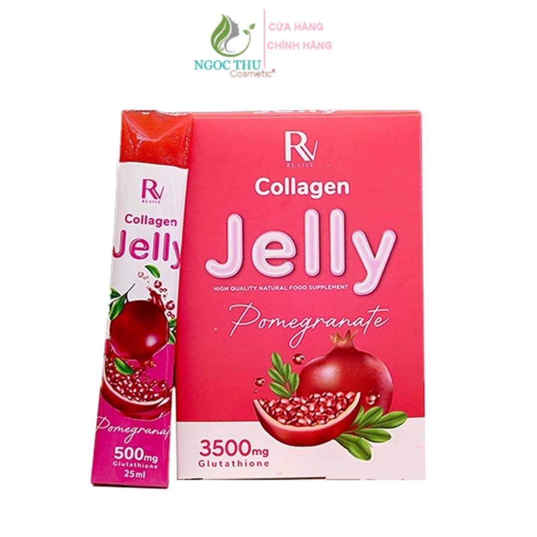 Thạch Collagen Lựu Jelly Thụy Sĩ Trắng Da
