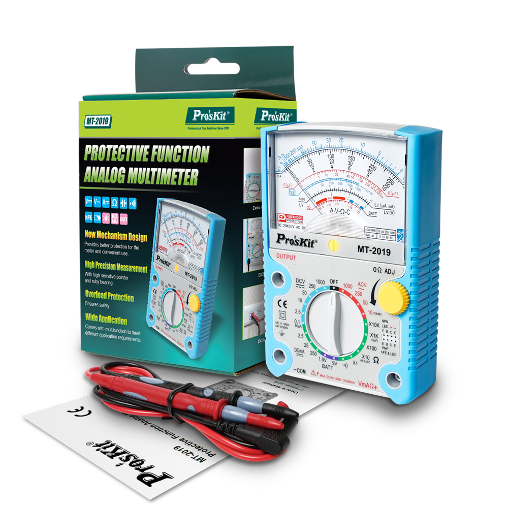 Đồng hồ đo kim pro'skit mt-2019