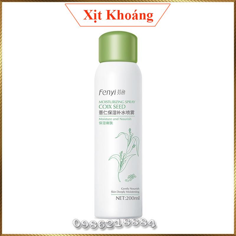 Xịt khoáng dưỡng ẩm Fenyi Moisturizing Spray Coix Seed chiết xuất Hạt Ý Dĩ FCS4