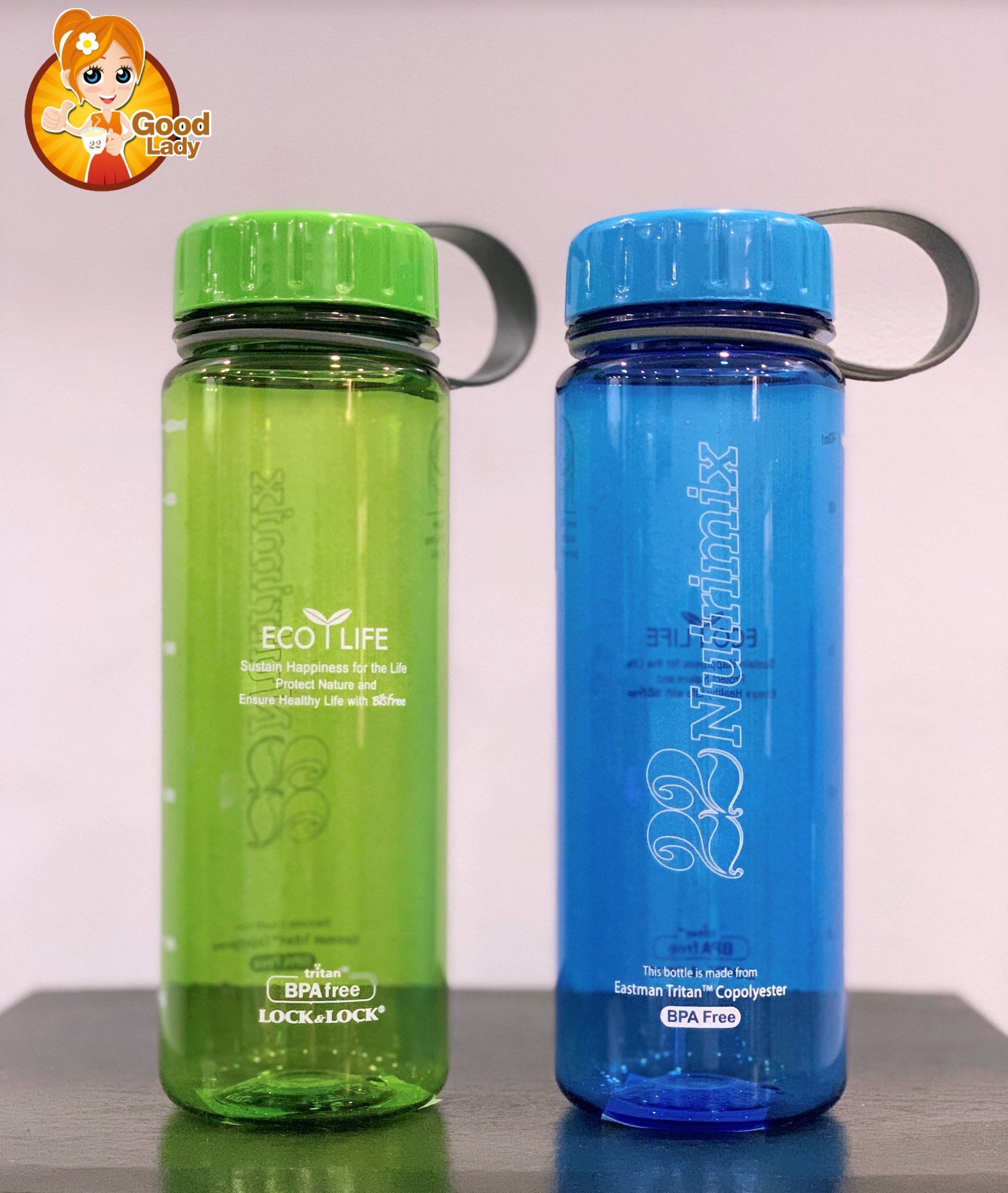 Bình nước cho bé đi học Lock & Lock Eco Life nhựa Tritan dung tích 500ml