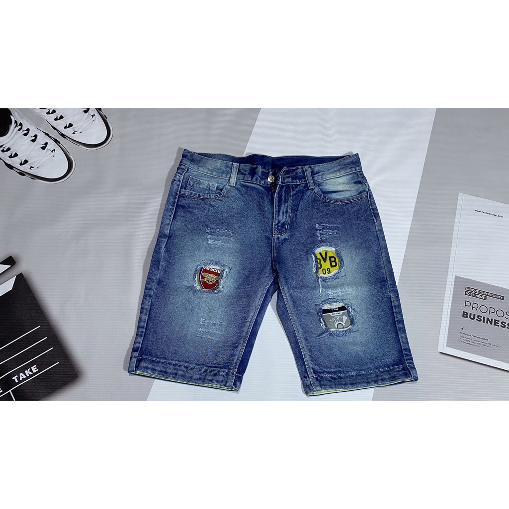 Quần short jean nam cao cấp - kiểu dáng thời trang tt