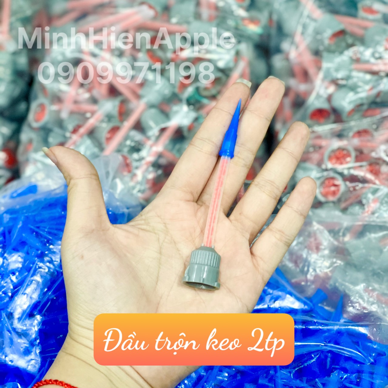 Combo 100c đầu trộn keo 2 thành phần, kèm đầu kim