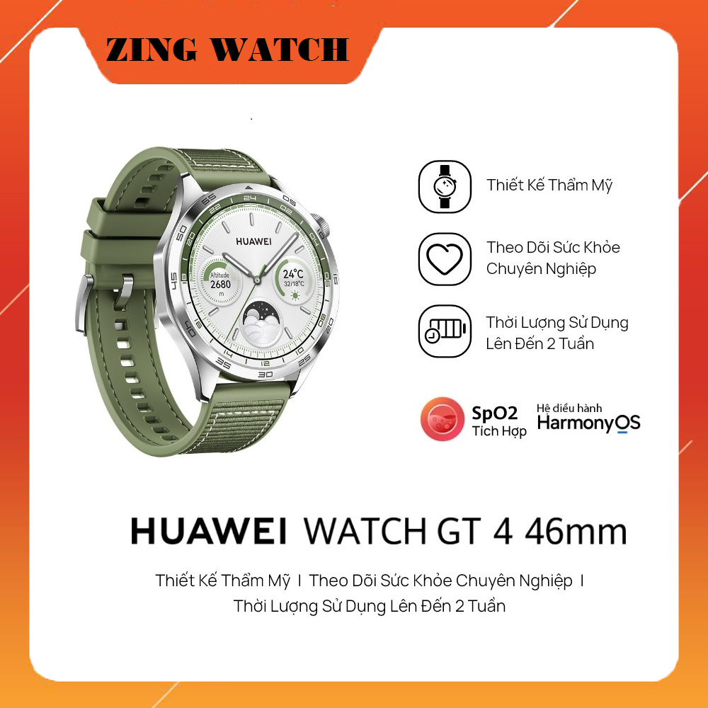 Đồng hồ thông minh huawei watch gt4 46mm - theo dõi sức khỏe chuyên nghiệp, thông minh