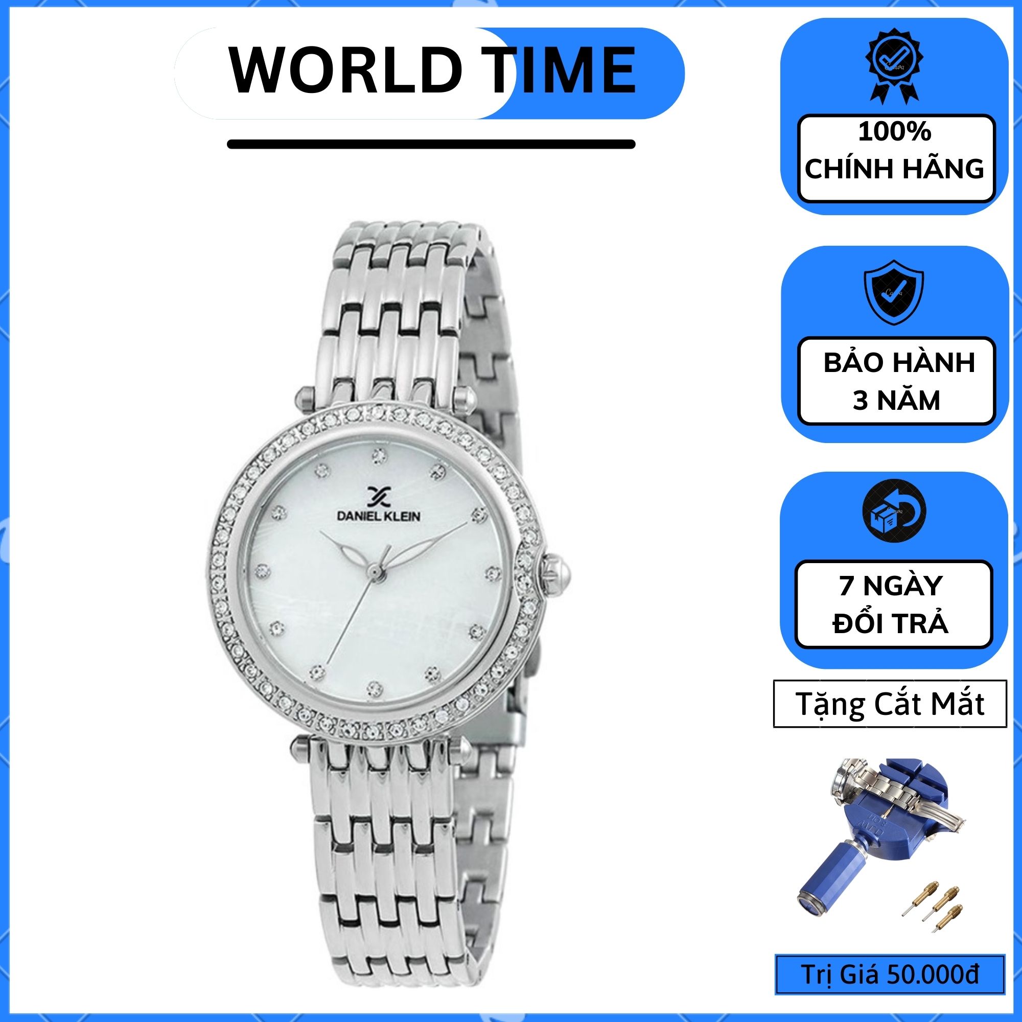 Đồng Hồ Nữ Daniel Klein G7 DK12266 [Chính Hãng Full Box +Thẻ Bảo Hành 3 Năm] Chống Nước - chống xước