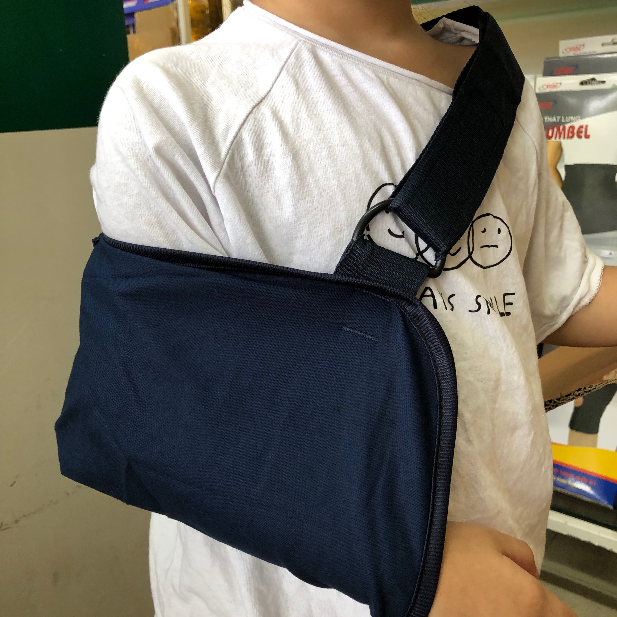 [Loại đeo không đau vai] Túi treo tay dây đai treo tay hỗ trợ cánh tay gãy tay trái phải cho trẻ em trẻ nhỏ ORBE H1