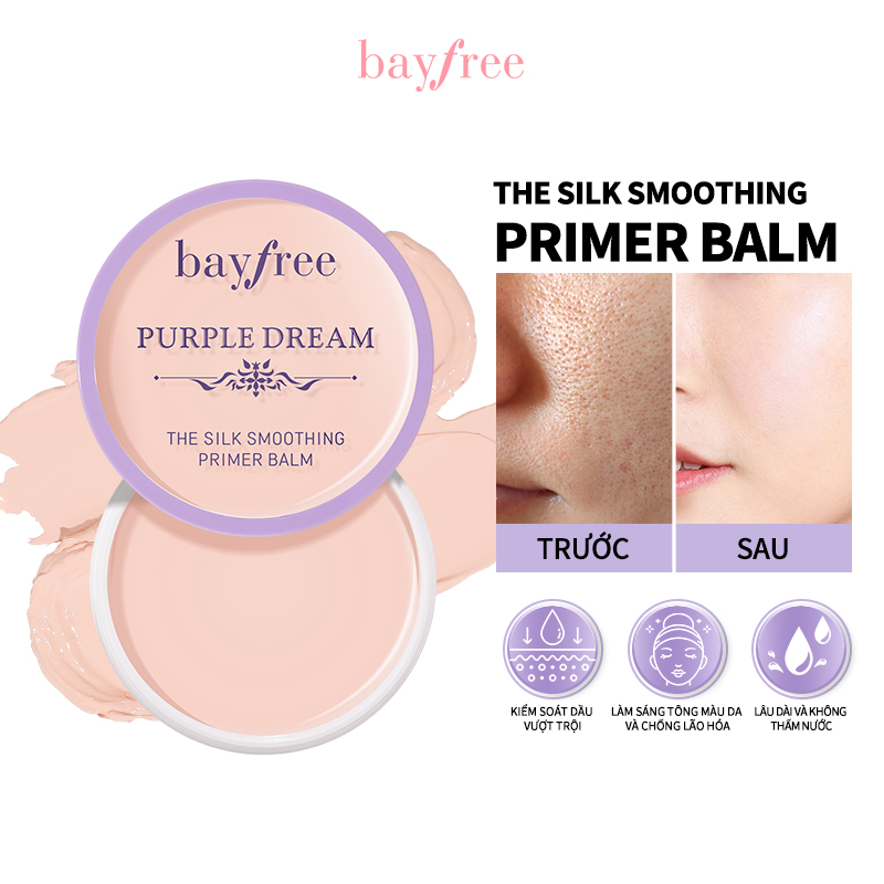 Bayfree Silk Smoothing Primer Balm Flawless Finish Poreless Primer for Face Makeup 10g