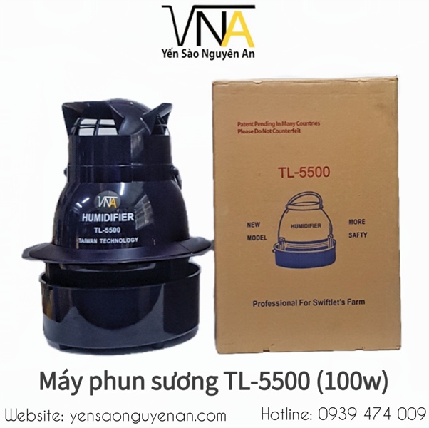 MÁY PHUN SƯƠNG NHÀ YẾN - Máy phun sương li tâm TL 5500 - VX 5500 (100W)