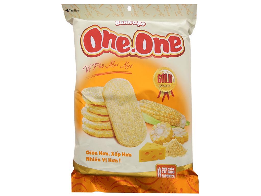 Bánh Gạo One One Vị Bắp Phômai (Gói 118g)