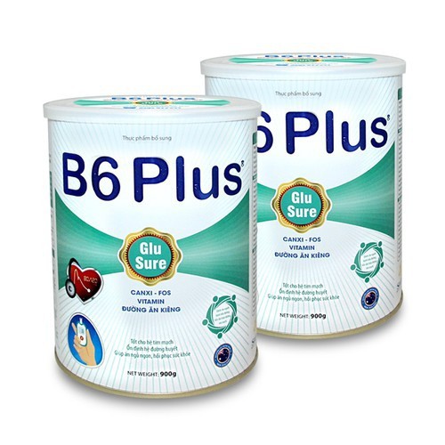 COMBO 2 LON SỮA DÀNH CHO NGƯỜI TIỂU ĐƯỜNG B6 PLUS 900GR
