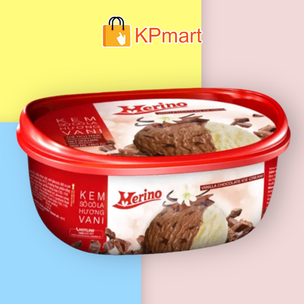 Kem hộp socola vani Merino Home 900ML