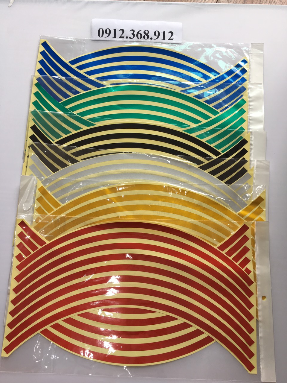 Tem chỉ dán mâm phản quang