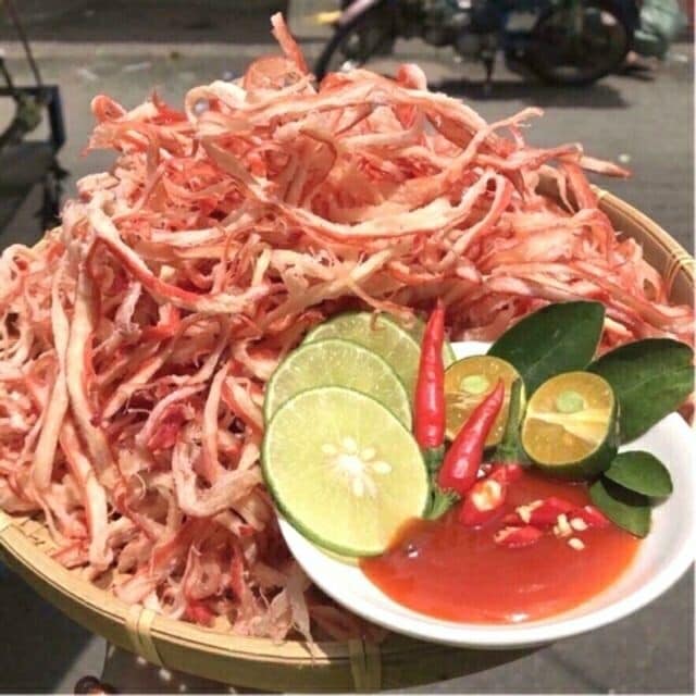 Combo 200gr mực xé sợi hấp nước dừa ăn vặt giải trí đã nghiền