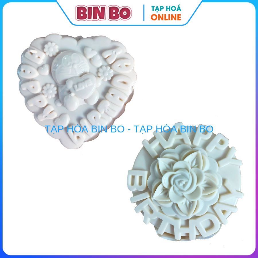 Combo 2 khuôn rau câu sinh nhật mẫu 11 và mẫu 12 Vĩnh Trường, khuôn đỗ rau câu sinh nhật