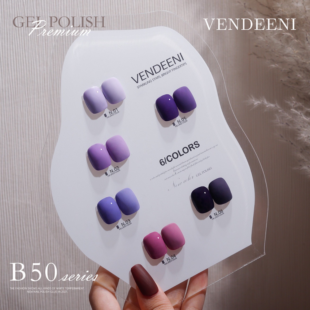 Sơn gel vendeeni chai đỏ 15ml - mã b50