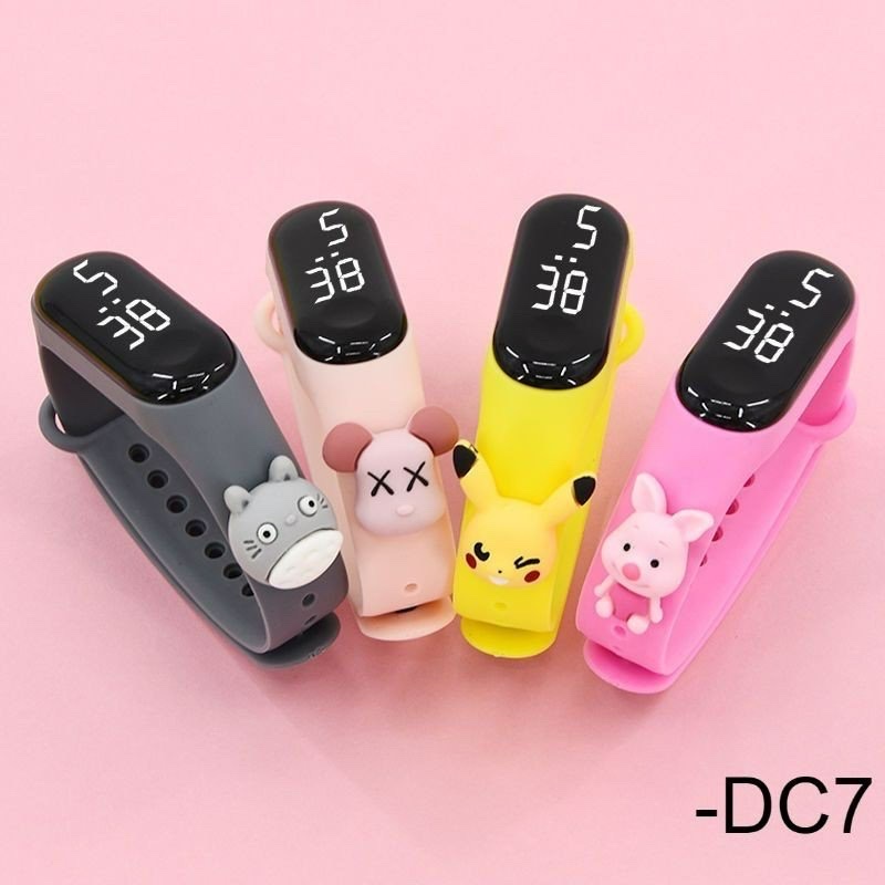 Đồng hồ Led hình thú cho bé - Vòng đeo tay hiển thị giờ - Smart Baby